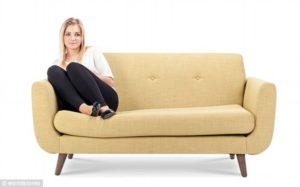 feet up on couch