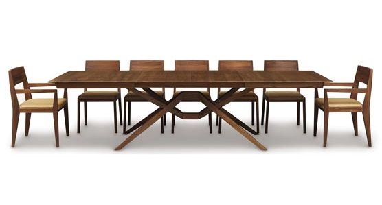 Copeland Exeter Extension Table Walnut Ambiente Modern Furniture Copeland Exeter Extension Table Walnut