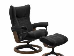 Paloma Black w Matt Black & Teak Base
