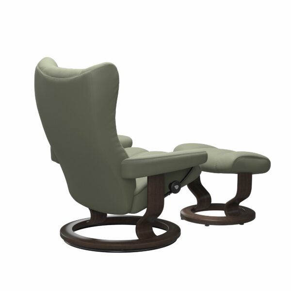 Stressless Wing Recliner & Ottoman - Classic Base - Image 4