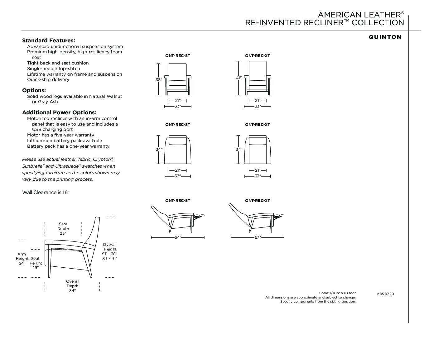 American Leather Quinton Ambiente Modern Furniture