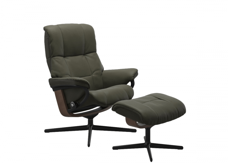 Recliner Stressless Mayfair Cross Modern & Furniture Base – Ambiente & Ottoman Signature –