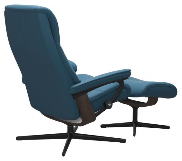 Stressless View Recliner & Ottoman - Signature & Cross Base - Image 7