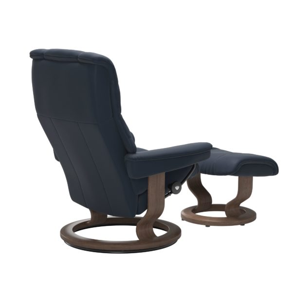 Stressless Mayfair Recliner & Ottoman - Classic Base - Image 4