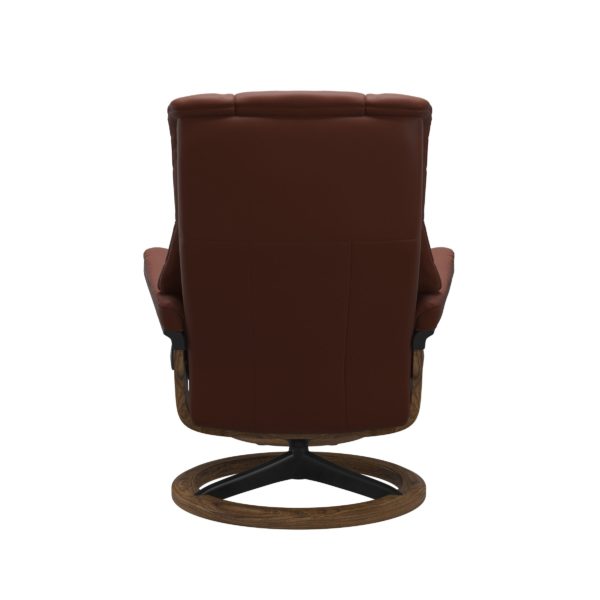 Stressless Mayfair Recliner & Ottoman - Signature & Cross Base - Image 3