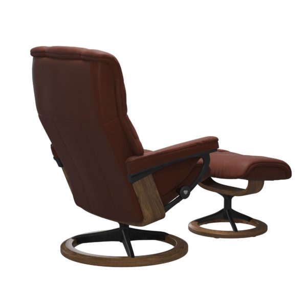 Stressless Mayfair Recliner & Ottoman - Signature & Cross Base - Image 4
