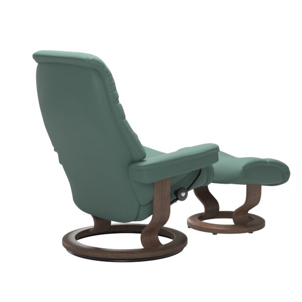 Stressless Sunrise Recliner & Ottoman - Classic Base - Image 4