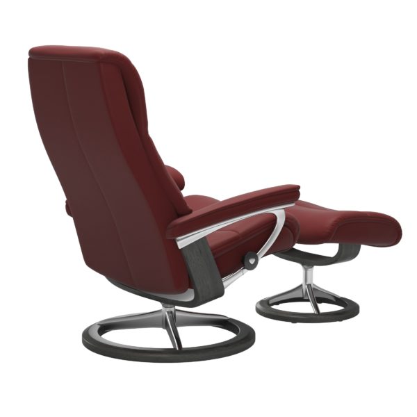 Stressless View Recliner & Ottoman - Signature & Cross Base - Image 4