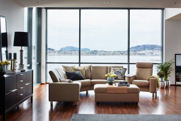 Stressless Ottoman, Double w/ Table - Image 8