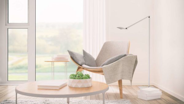 accent chair near a large window