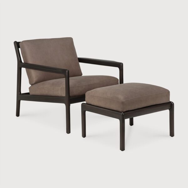 Ethnicraft Jack Lounge Chair & Footstool