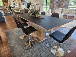 Skovby Lift Dining Table and Stools